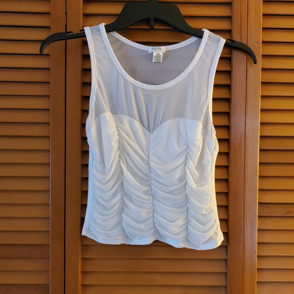 Bozzolo white crop top